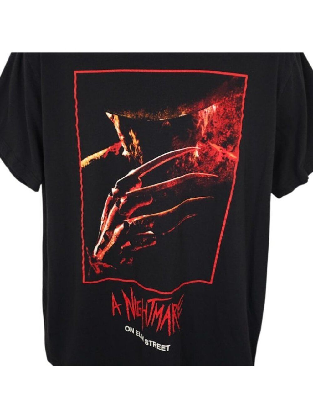 Nightmare On Elm Street T Shirt Mens Size XL Black Freddy Krueger Horror Tee